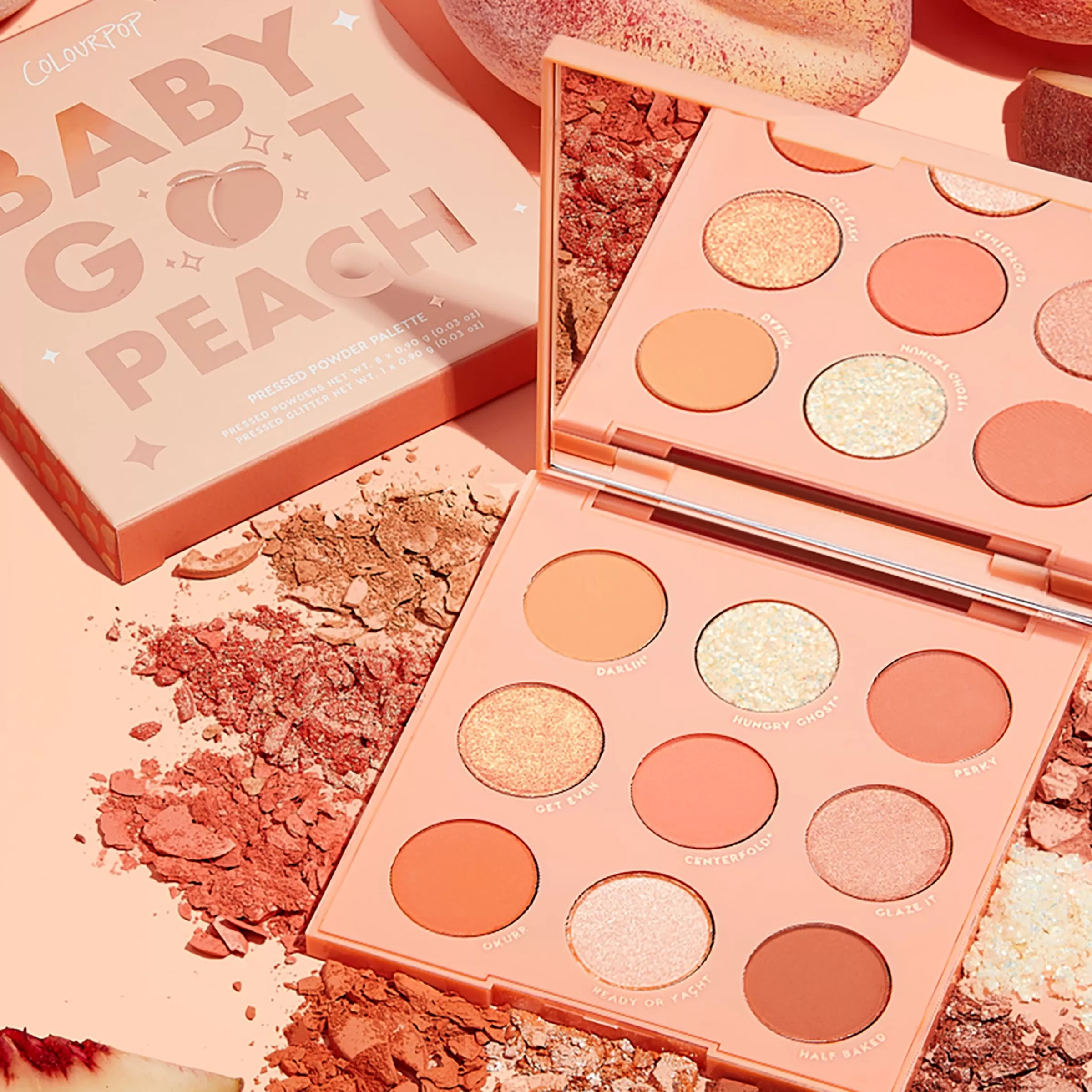 ColourPop Monochromatic Palettes*Baby Got Peach Wam-Tone Powder Palette