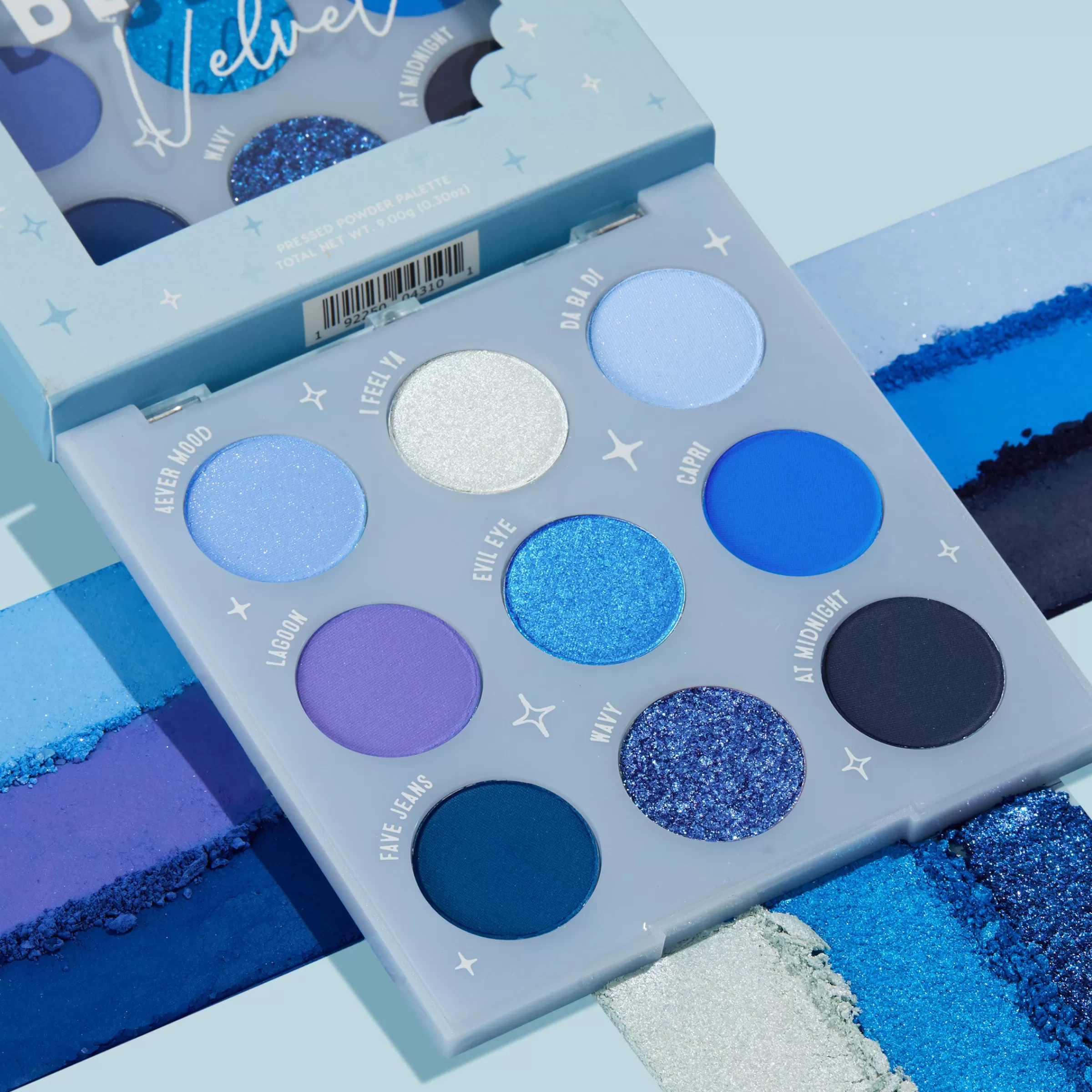 ColourPop Monochromatic Palettes*Blue Velvet Cool-Tone Powder Palette