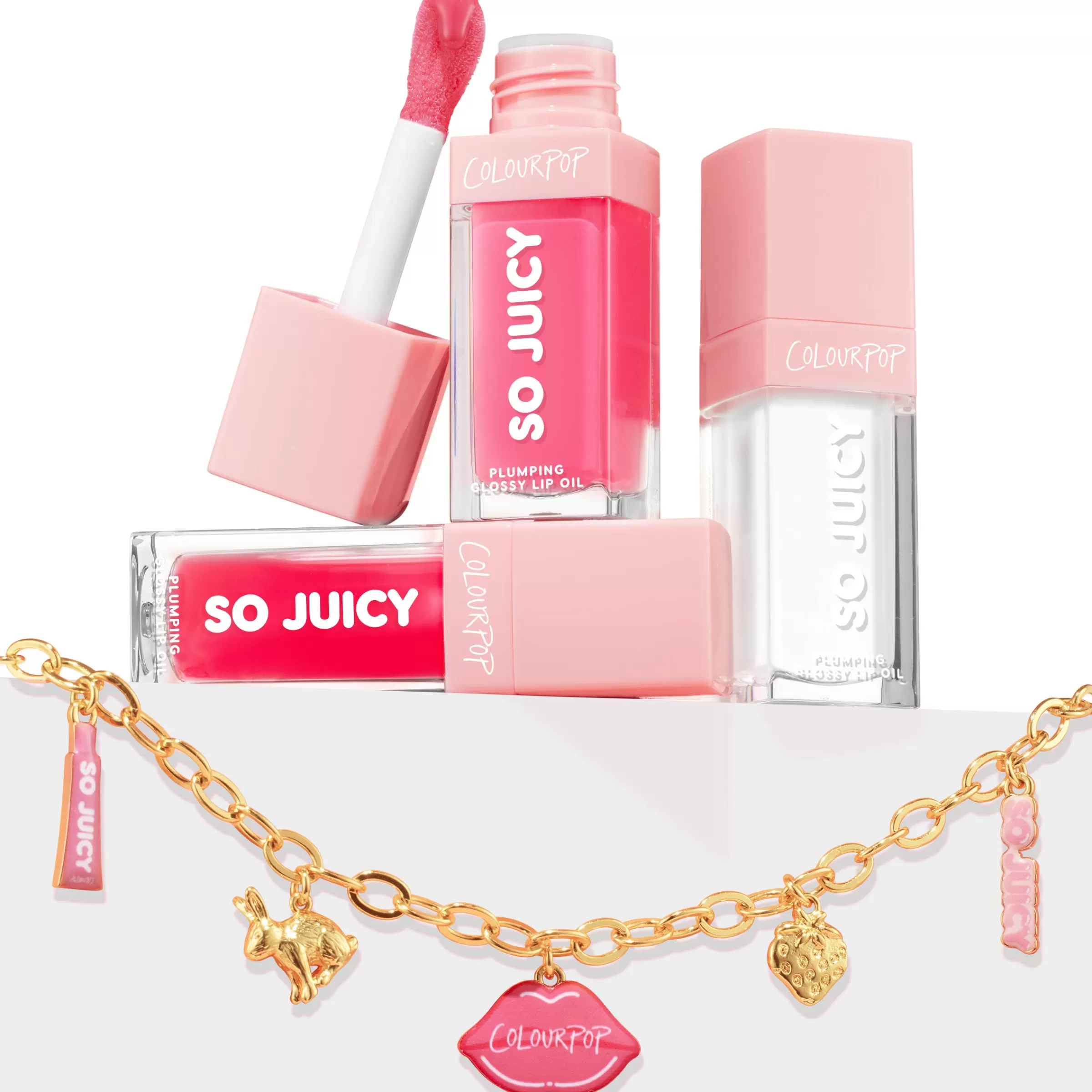 ColourPop Lip Gloss & Lip Oil | Lip Sets*Charmed & Juicy Lip Oil & Necklace Set