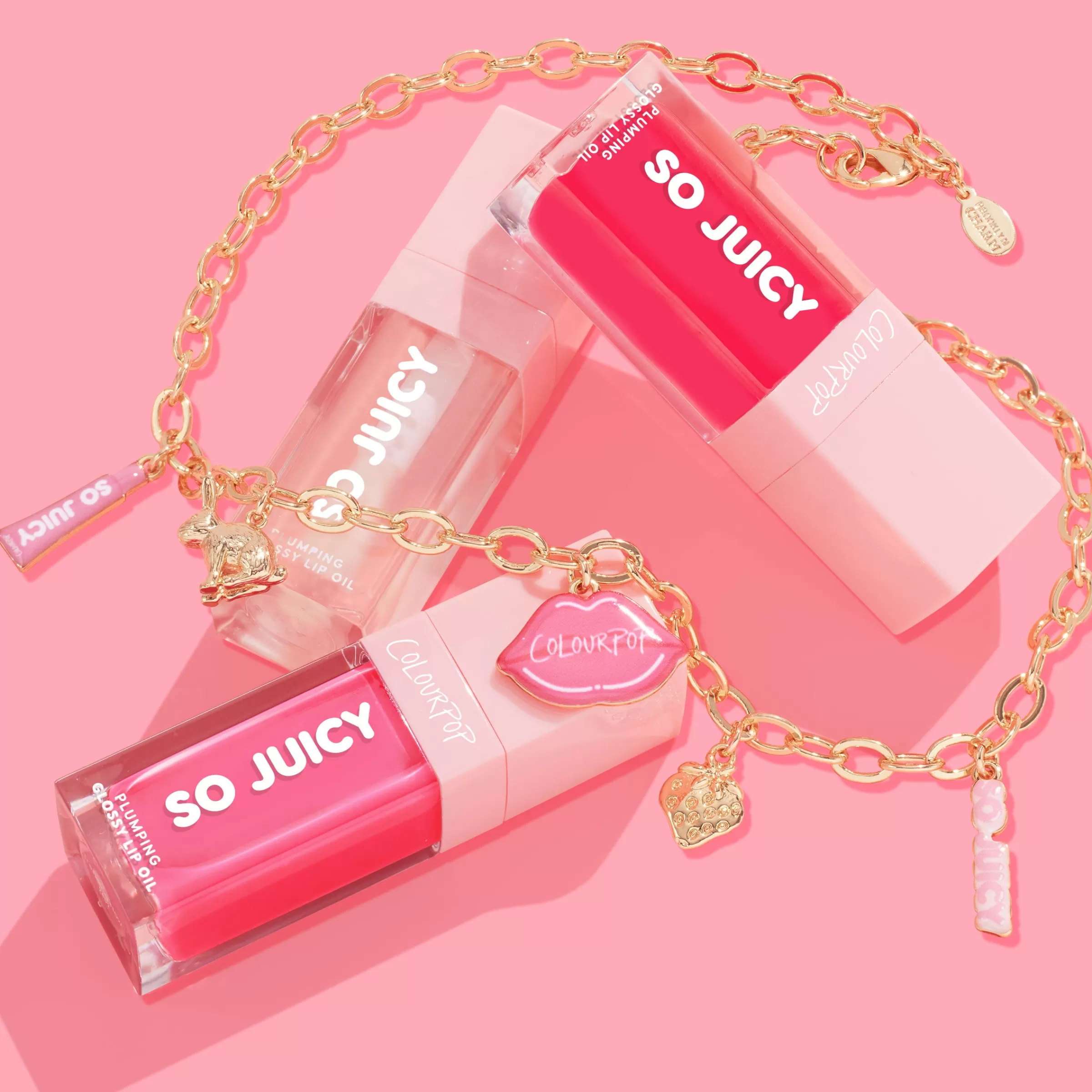 ColourPop Lip Gloss & Lip Oil | Lip Sets*Charmed & Juicy Lip Oil & Necklace Set