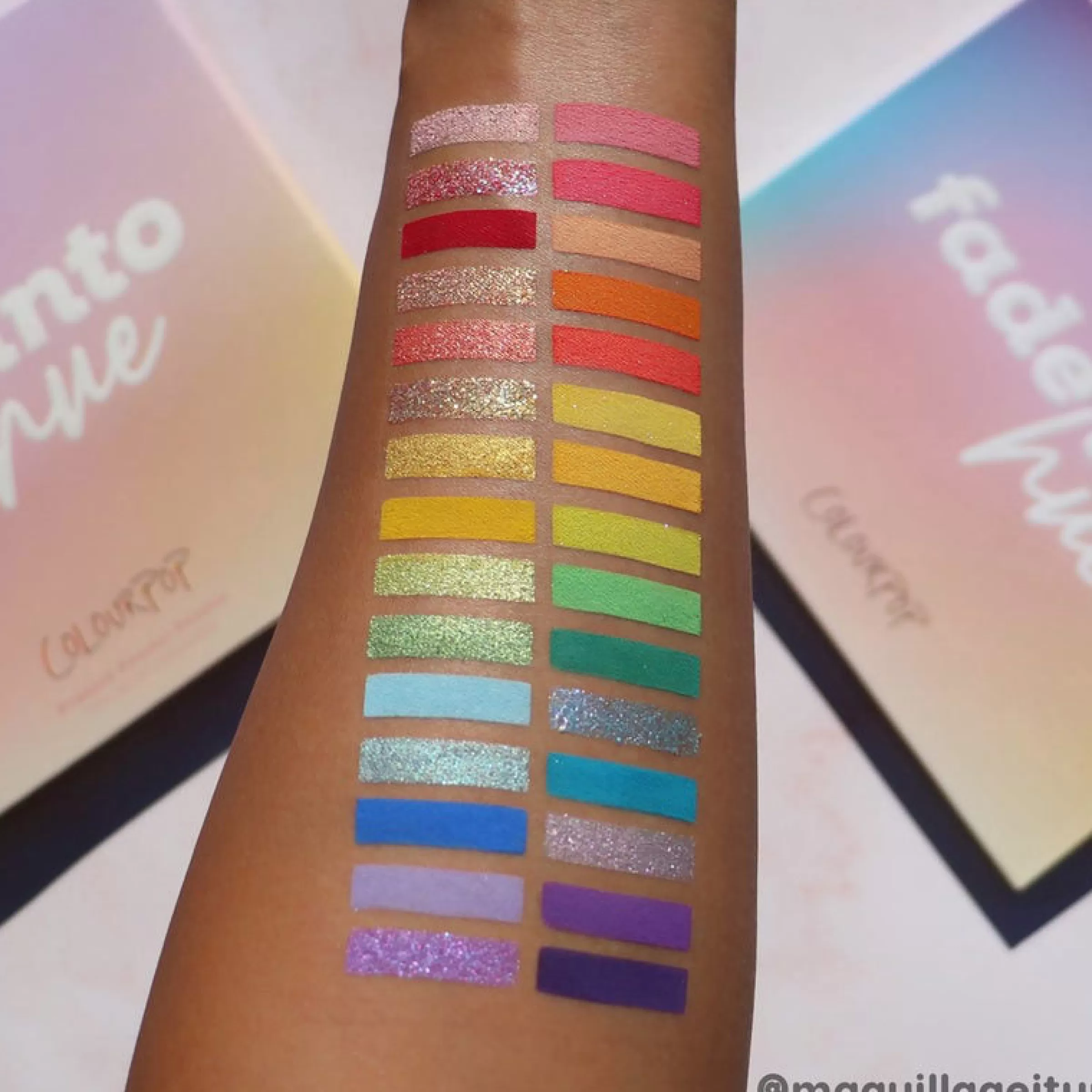 ColourPop Colorful Palettes*Fade Into Hue Multicolor Powder Palette