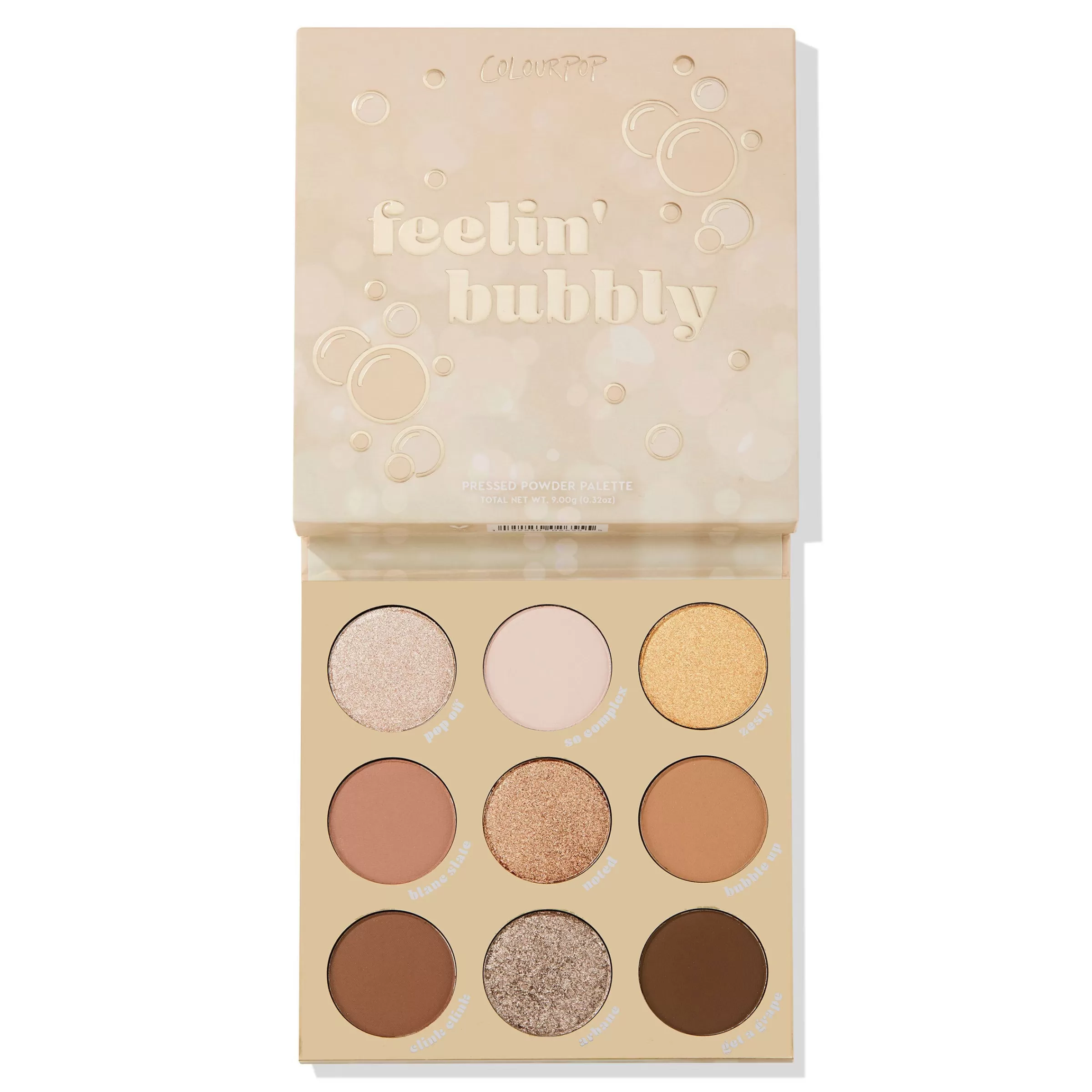 ColourPop Nude Palettes*Feelin' Bubbly Warm-Nude Shadow Palette