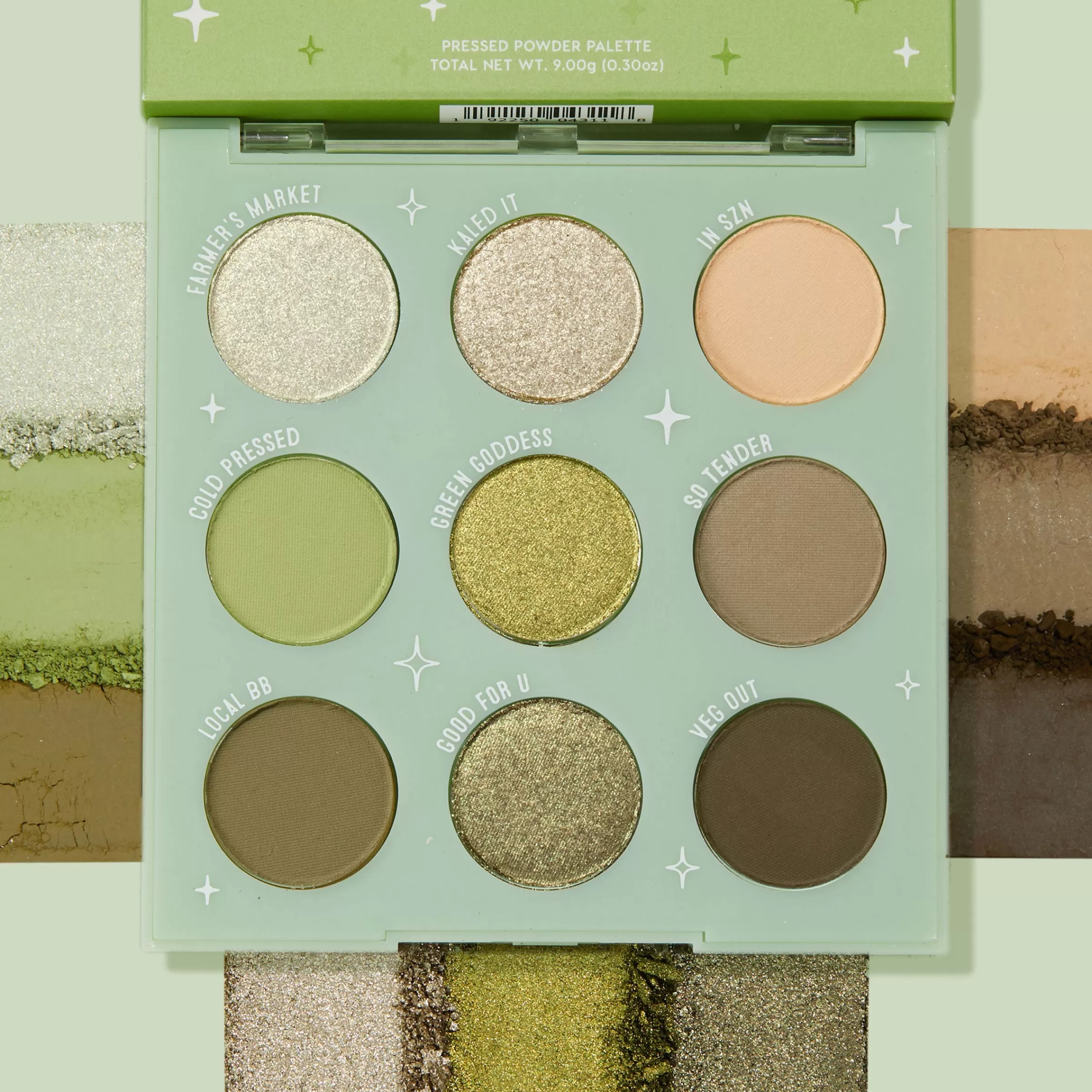 ColourPop Monochromatic Palettes*Fresh Greens Cool Earth-Tone Palette