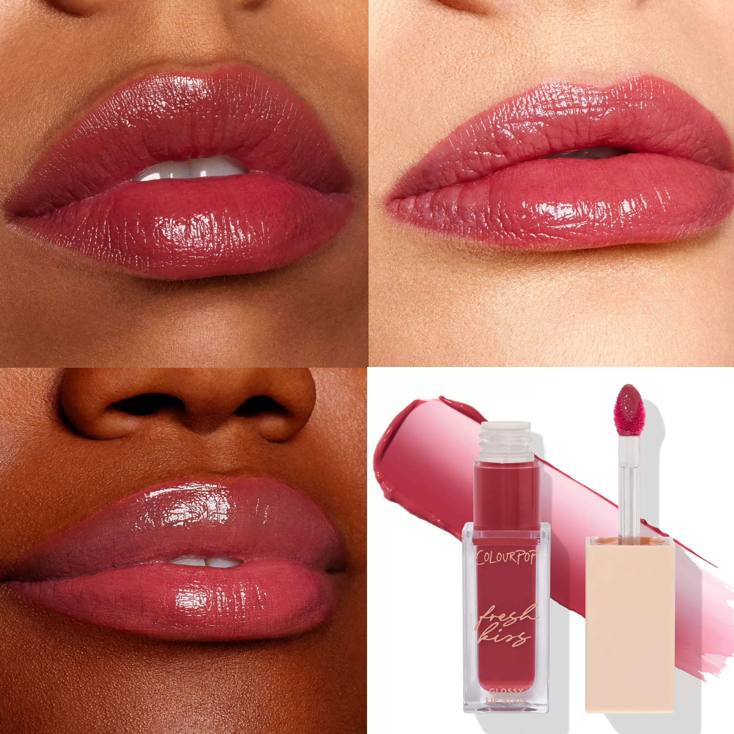 ColourPop Lipstick & Lip Stains*Fresh Kiss Glossy Lip Stain Hydrating Lip Stain