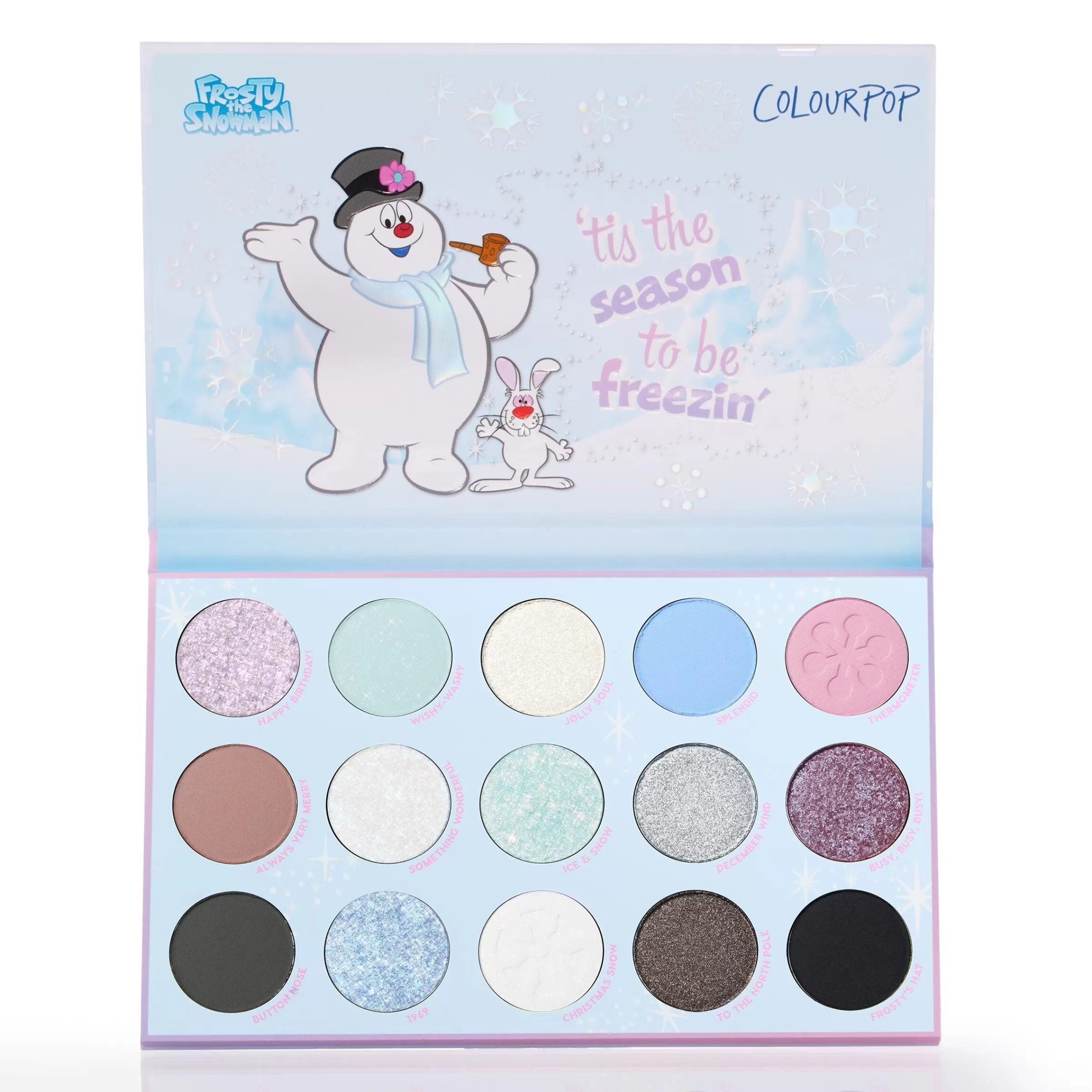 ColourPop Collab Palettes*Frosty The Snowman Holiday eyeshadow palette