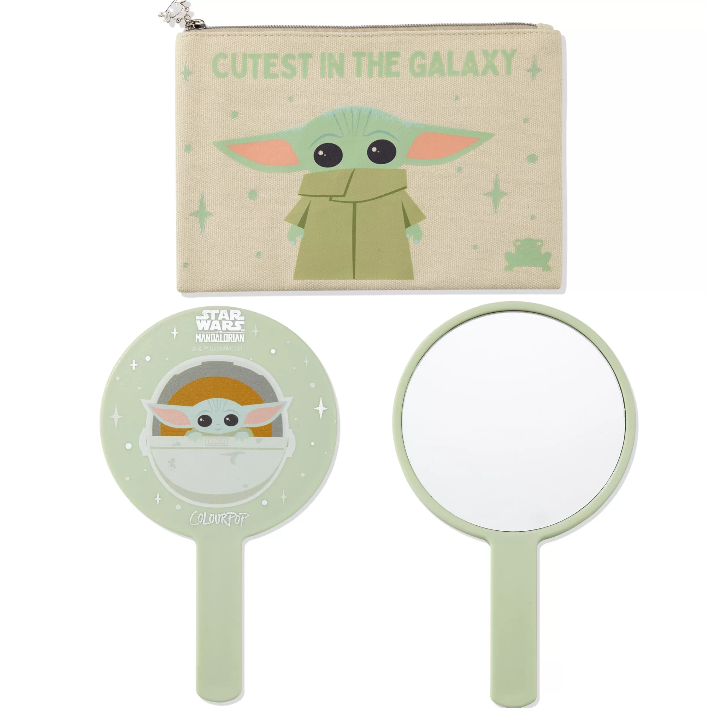 ColourPop Accessories*Grogu™ Love Mirror & Makeup Bag Set