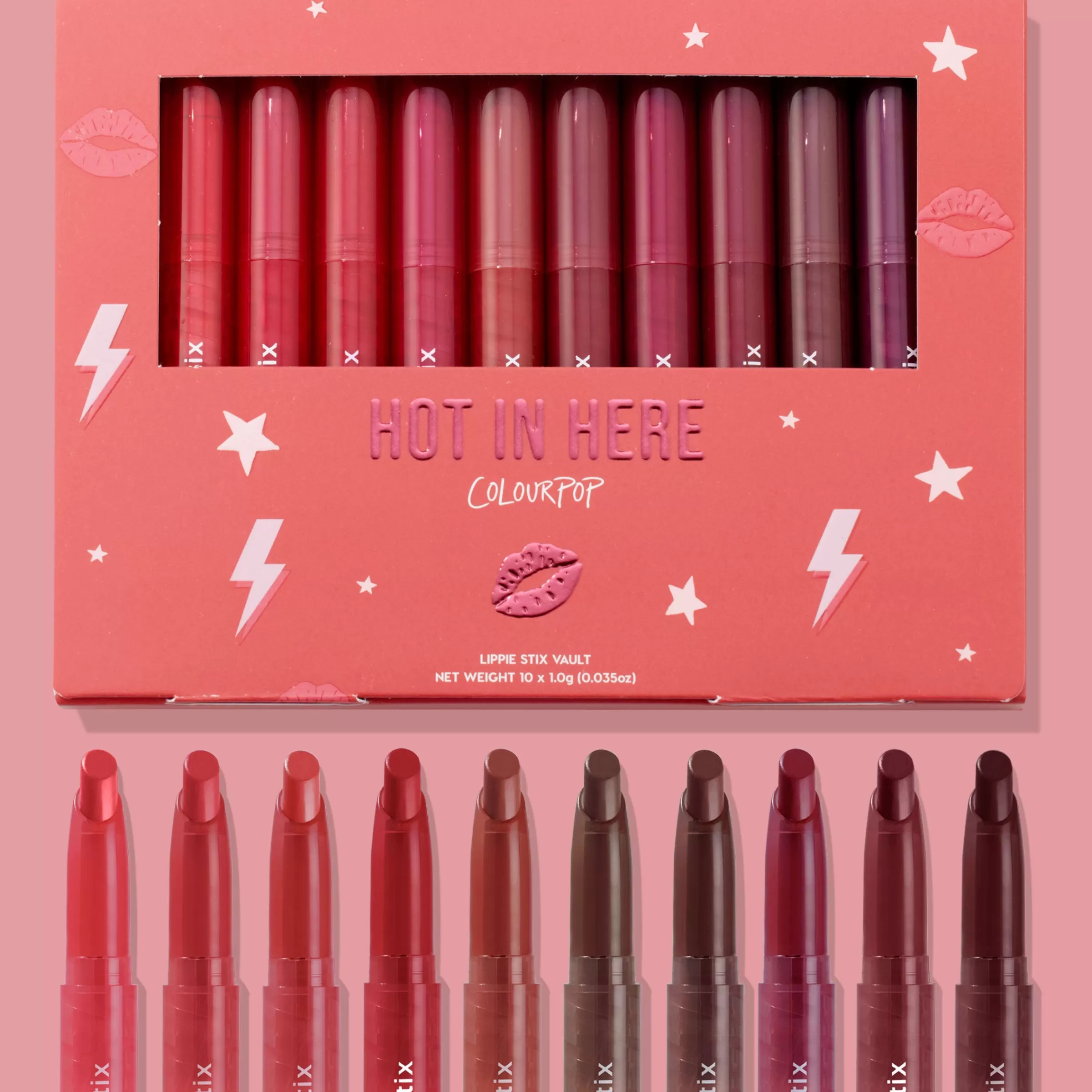 ColourPop Lip Sets*Heat Warning Lippie Pencil & Stix Vault