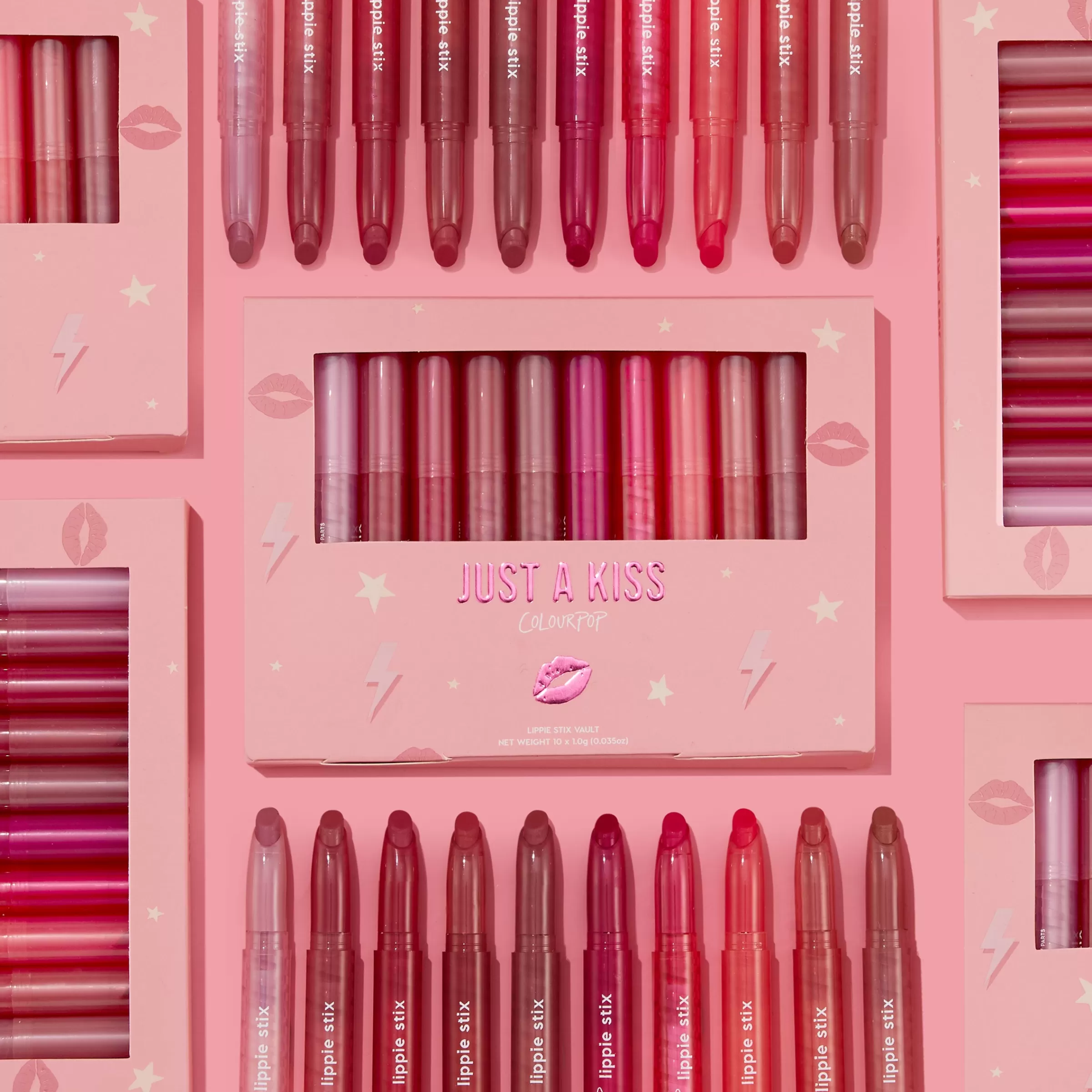 ColourPop Lipstick & Lip Stains | Lip Sets*Just A Kiss Lippie Stix Vault