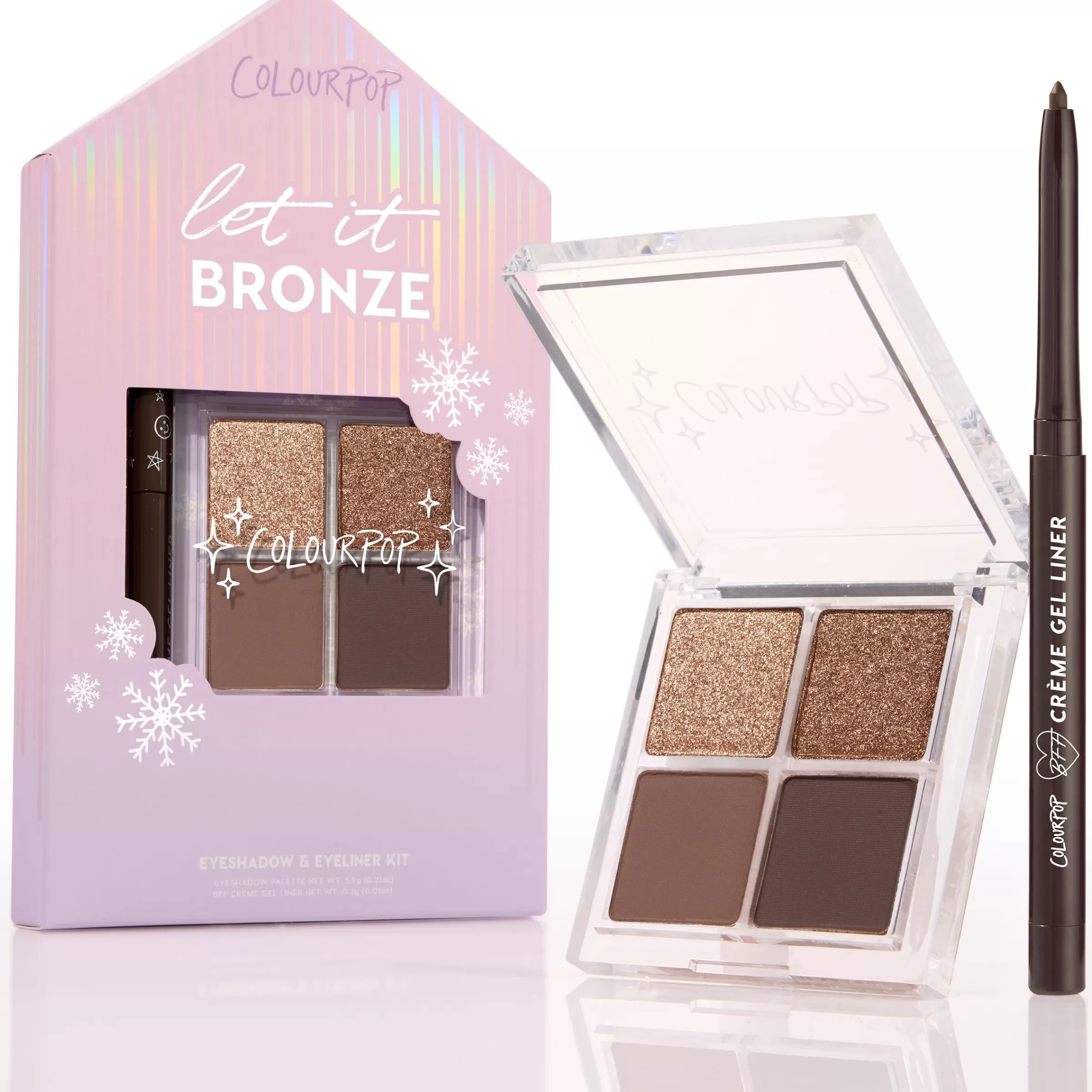 ColourPop Eye Sets*Let It Bronze Bronze eyeshadow palette & gel liner kit