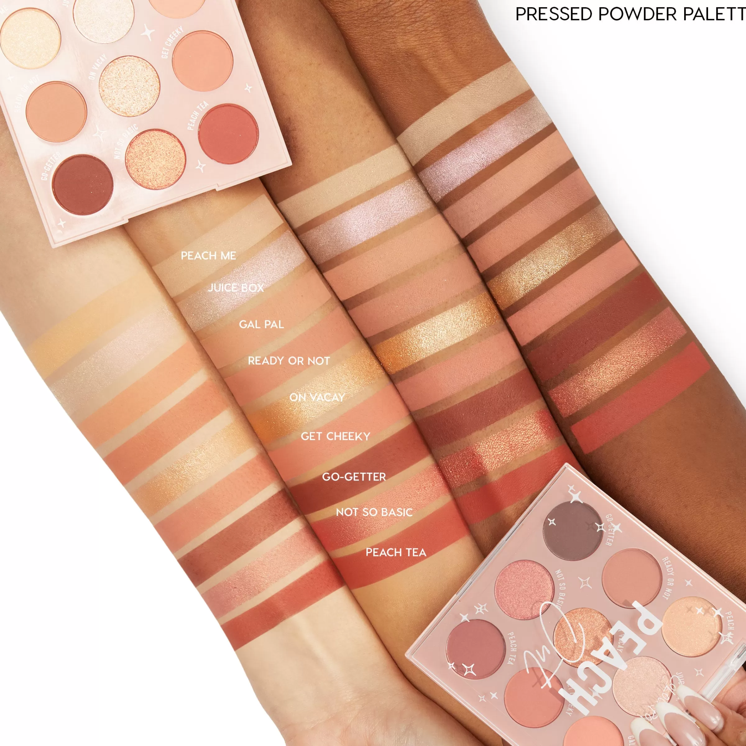 ColourPop Monochromatic Palettes | Nude Palettes*Peach Out Peach-Nude Powder Palette