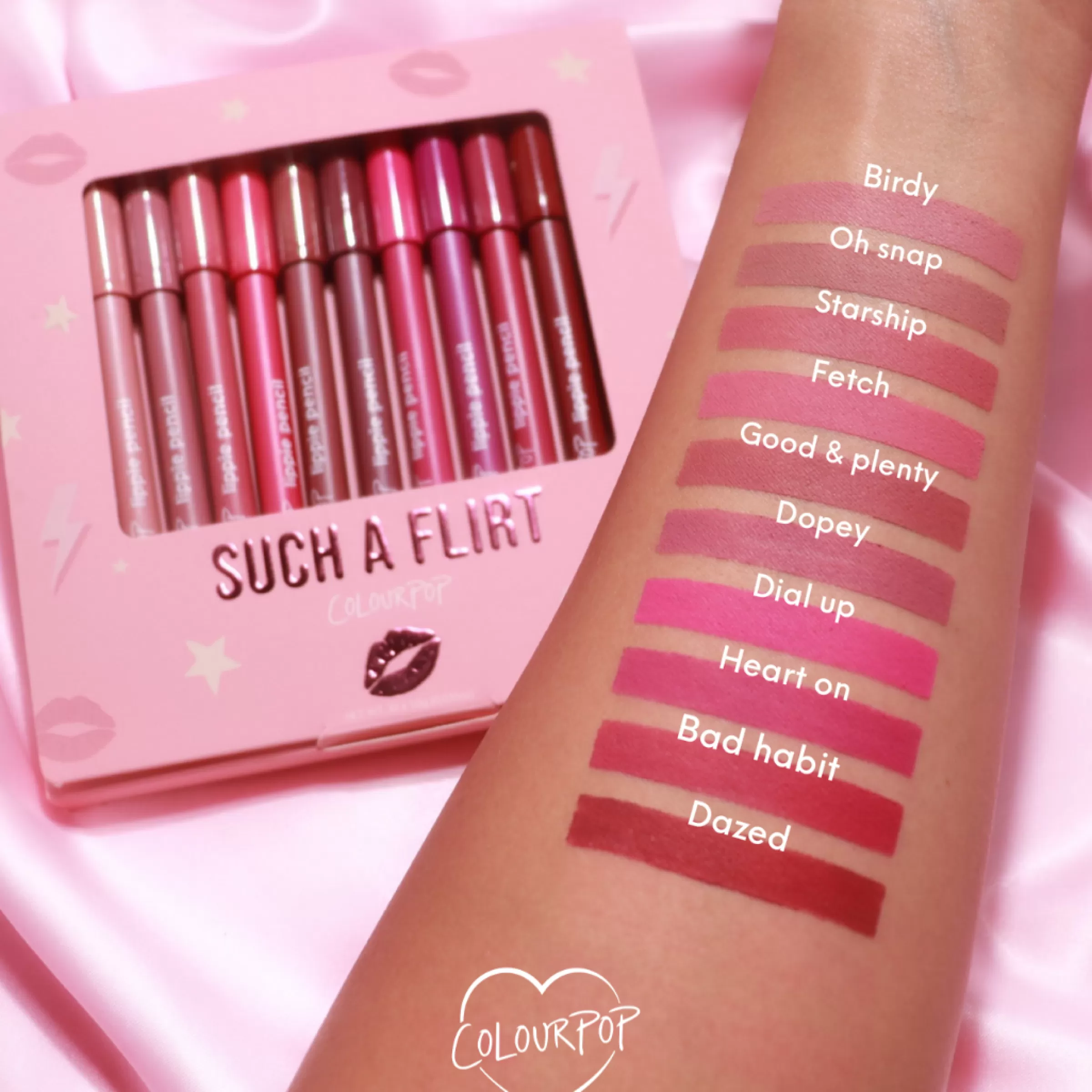 ColourPop Lip Liner | Lip Sets*Such A Flirt Lippie Pencil Vault