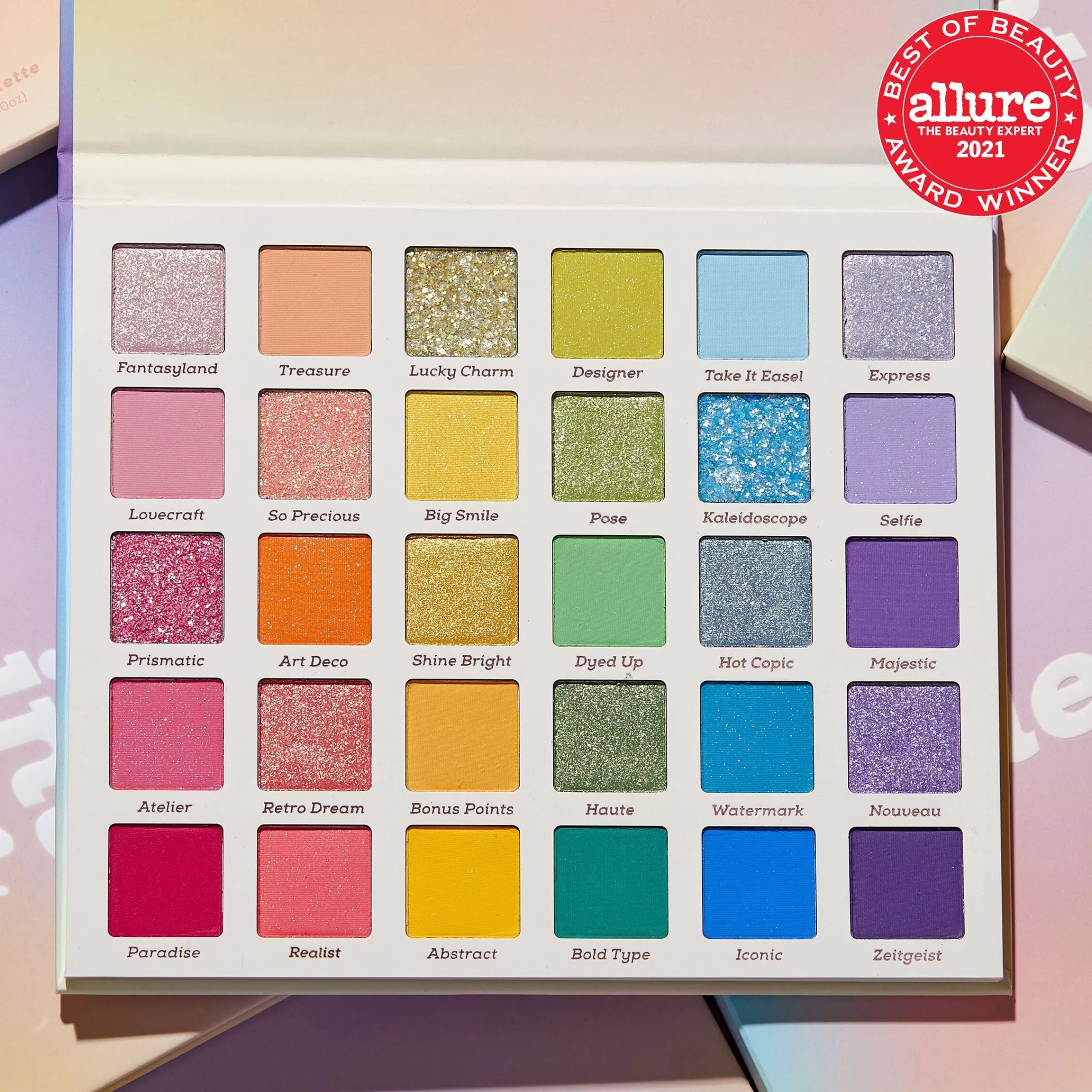 ColourPop Colorful Palettes*Sweet Fantasy Color Palette & Brush SetPressed Powder Palette & Brush Set