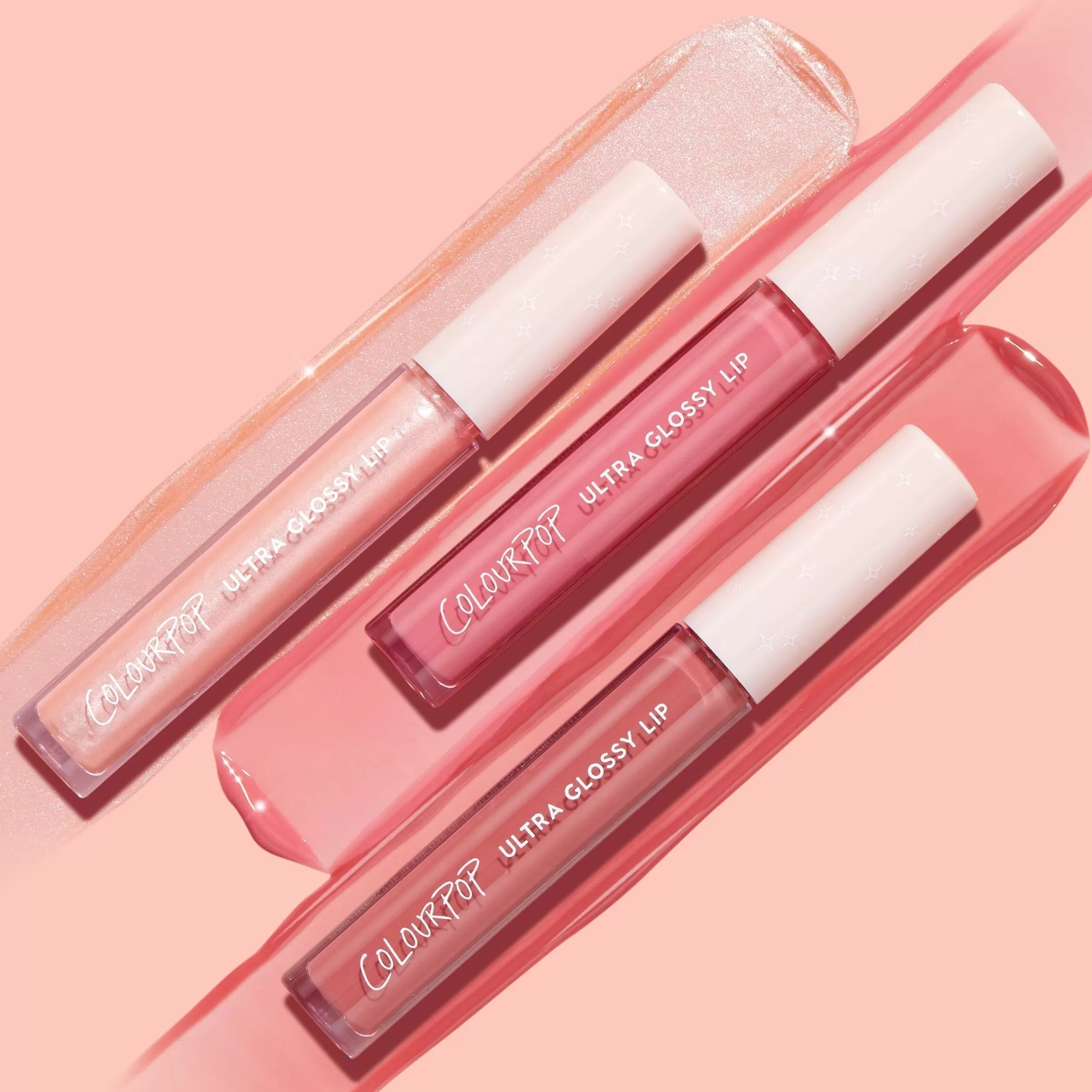 ColourPop Lip Gloss & Lip Oil | Lip Sets*Tickled Pink Ultra Glossy Lip Trio