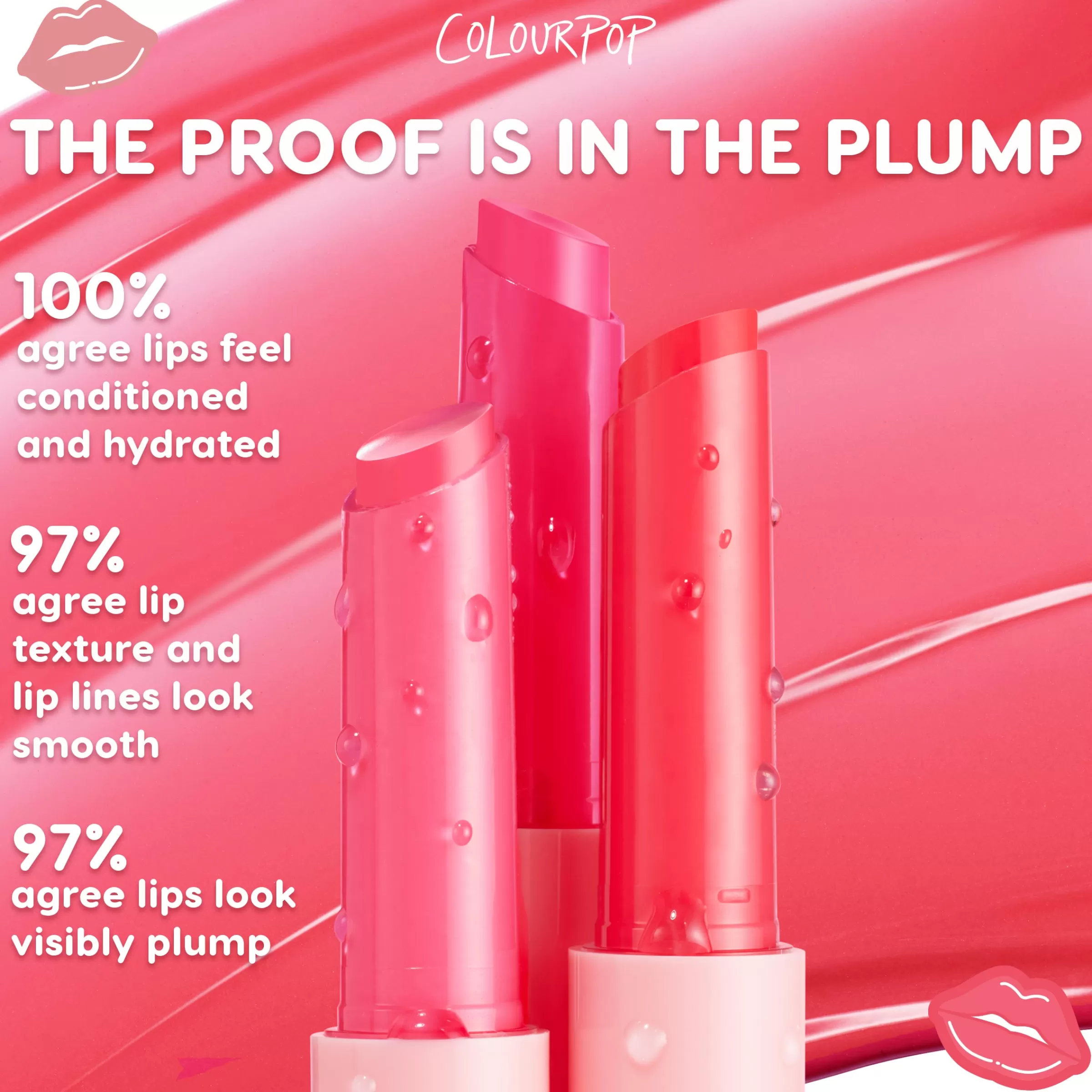 ColourPop Lip Gloss & Lip Oil | Lip Sets*Under the Mistletoe Pink plumping gloss balm & lip liner kit