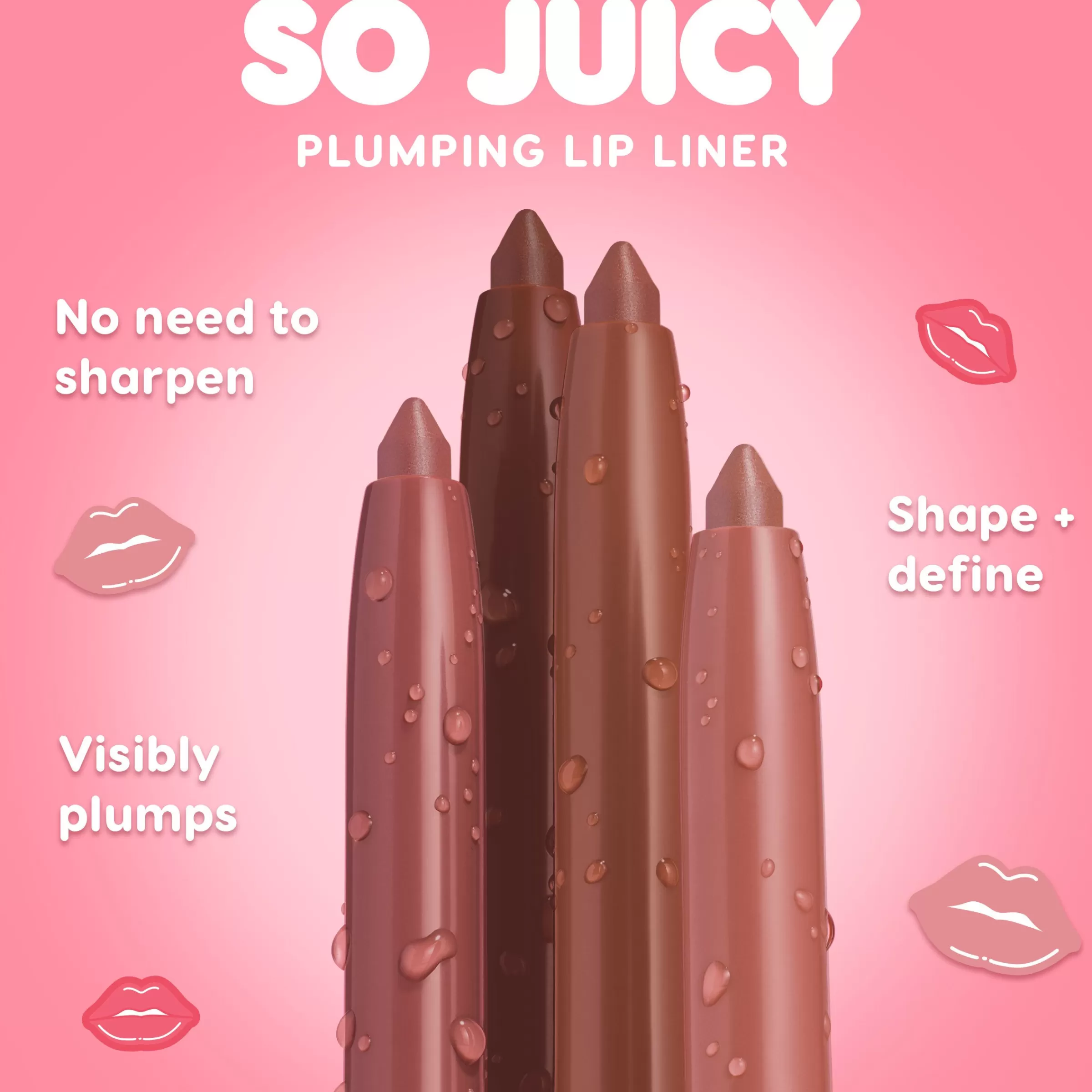 ColourPop Lip Gloss & Lip Oil | Lip Sets*Under the Mistletoe Pink plumping gloss balm & lip liner kit